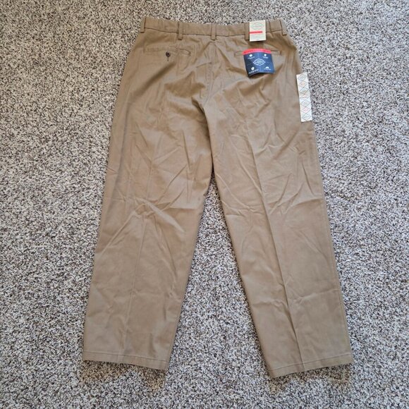 St. Johns Bay Worry Free Chino Pants Mens 38X29 Tan Comfort Ease Fit NEW NWT - Picture 4 of 8